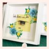 El Krafts Paper flowers hoop shadow box Graduation 01